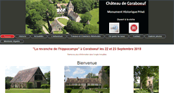 Desktop Screenshot of chateaudecoraboeuf.com