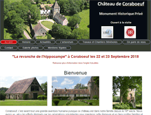 Tablet Screenshot of chateaudecoraboeuf.com